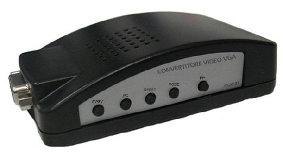 Convertitore Video  Vga - Converte segnale da video analogico BNC o RCA a VGA
