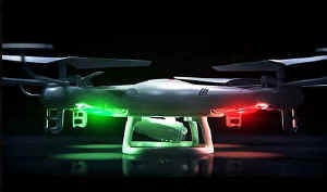 Drone con telecamera HD: luci a led