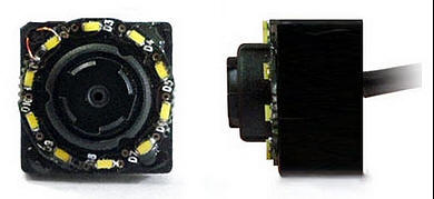 Microcamera con led per riprese da vicino