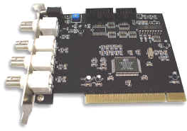 Scheda acquisizione video 4 ingressi + audio Pci