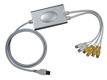 Scheda di acquisizione video audio Usb 4 ingressi . Box Dvr per Pc.