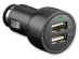Caricatore alimentatore 2 uscite USB presa accendisigari auto