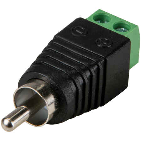 Connettore RCA maschio morsetti a vite