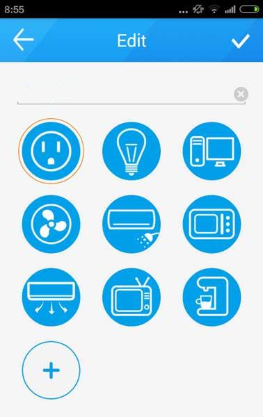 App per presa wifi - Menu