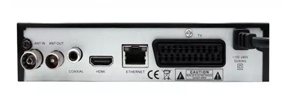 Ricevitore digitale terrestre DVB-T2 - Uscite HDMI, Scart, LAN RJ45, antenna