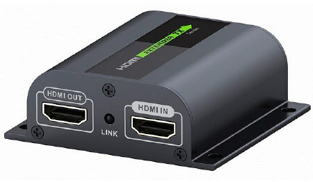 Amplificatore HDMI uscita LAN RJ45 60 metri + ripetitore estensore telecomando IR
