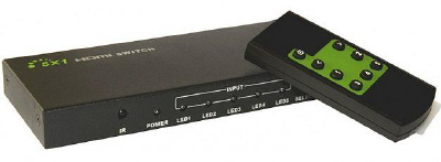 Switch commutatore HDMI 5 ingressi HD 4K con telecomando