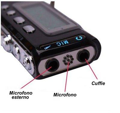 Microregistratore vocale - Kit per registrazioni telefoniche