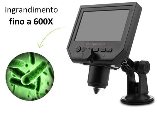 Microscopio alta risoluzione FULL HD 1080p + monitor display Full HD e registratore