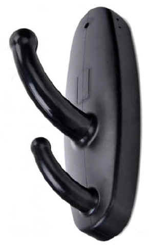 Microtelecamera spia nascosta in appendiabiti + videoregistratore