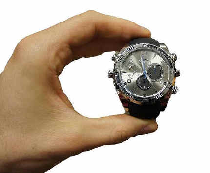 Microtelecamera full HD in orologio da polso + videoregistratore: dettaglio