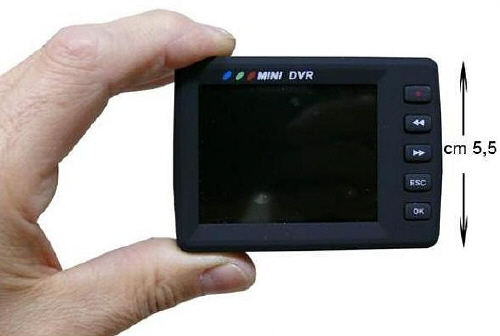 Microtelecamera bottone con videoregistratore tascabile a batteria: dimensioni
