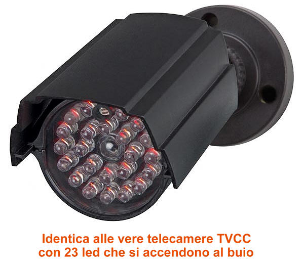 Telecamera finta con 23 led luminosi