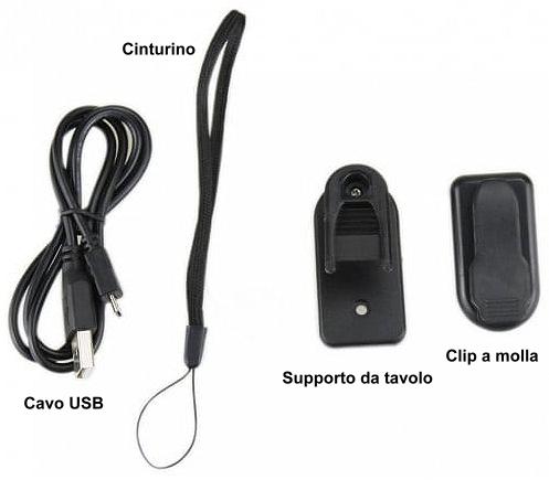 Kit accessori microtelecamera WIFI Android